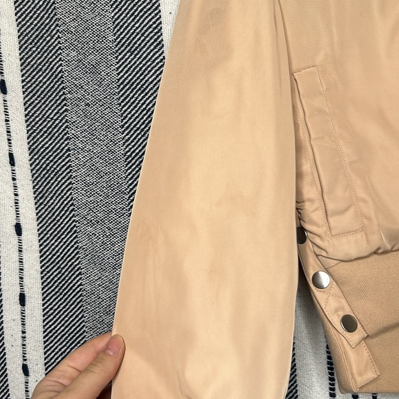 Frame Shirred Bomber Jacket - Picture 6 of 13